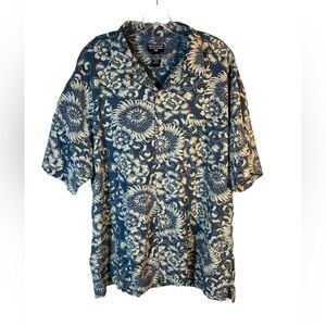 Vintage POLO JEANS CO Men's Button Up Shirt Size XL Ralph Lauren Hawaiian Rayon